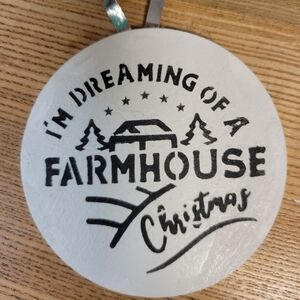 Farmhouse Wood Ornaments Christmas